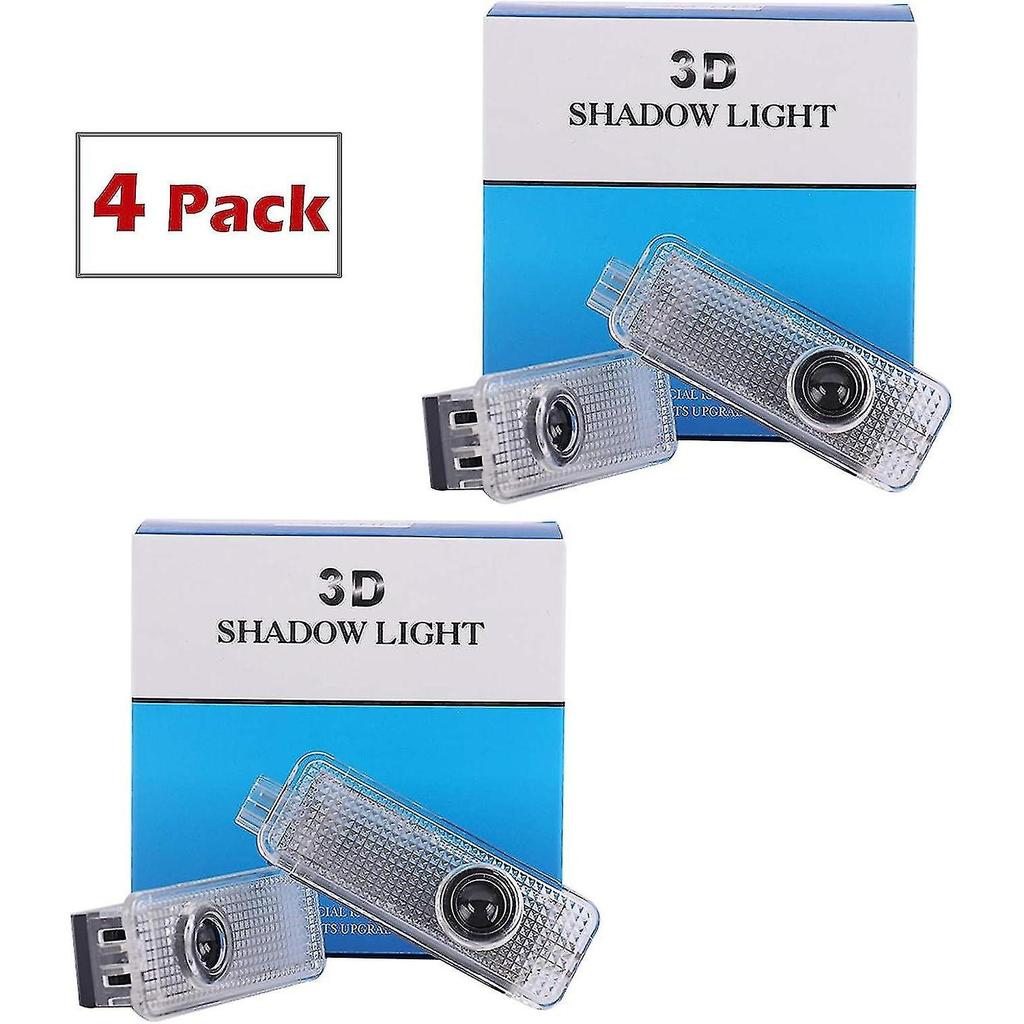 4ks LED světel s logem do dveří auta pro Land Rover, 3D bezdrátový uvítací projektor, stínové světlo