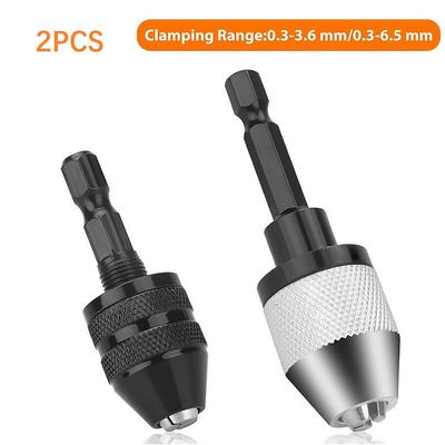 Drill Chuck Bit Clamping Range Drill Keyless Adapter