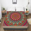 Home Textile 3D Printed Bohemian Pattern Fitted Sheet Mattress Cover Elastic Band Bed Sheet Pad Bedding