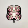 Hanging Rose Flower Print Eyeglass Case Soft Reading Glass Pouch Portable Sunglasses Holder  Gifts