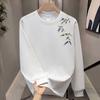 Trendy Brand Pure Cotton T-Shirt Men'S Bottoming Shirt Long-Sleeved Fashion Trend Top Autumn And Winter Men'S And Women'S Crew Neck Sweater