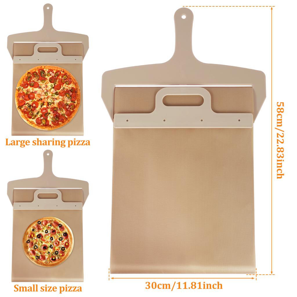 Sliding Pizza Peel Wooden Sliding Pizza Shovel Portable Pizza Slider Paddle Easy to Use Pizza Peel Shovel Pizza Spatula Peel