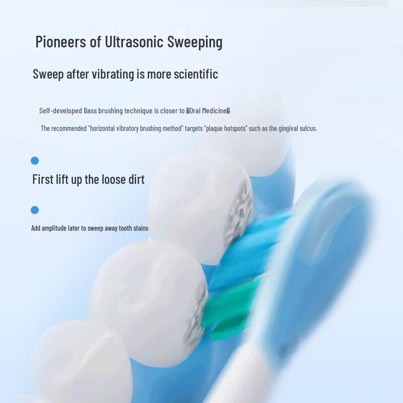 Midea YM502 Smart Sonic Electric Toothbrush, Polar White