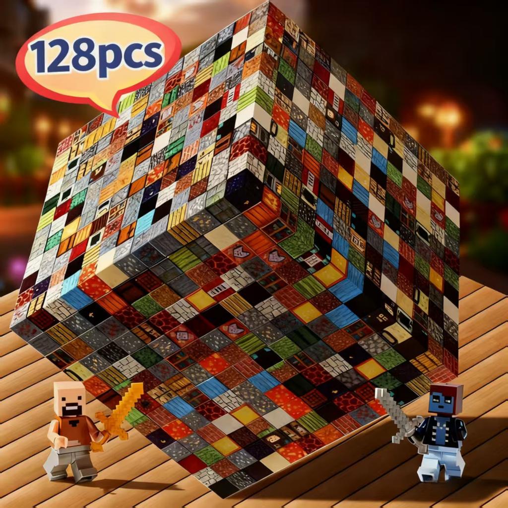 25-160pcsMagnetic Blocks (Magnetic Cubes) – STEM toys for kids 3+. Stackable, perfect Halloween/Christmas gifts for boys \& girl