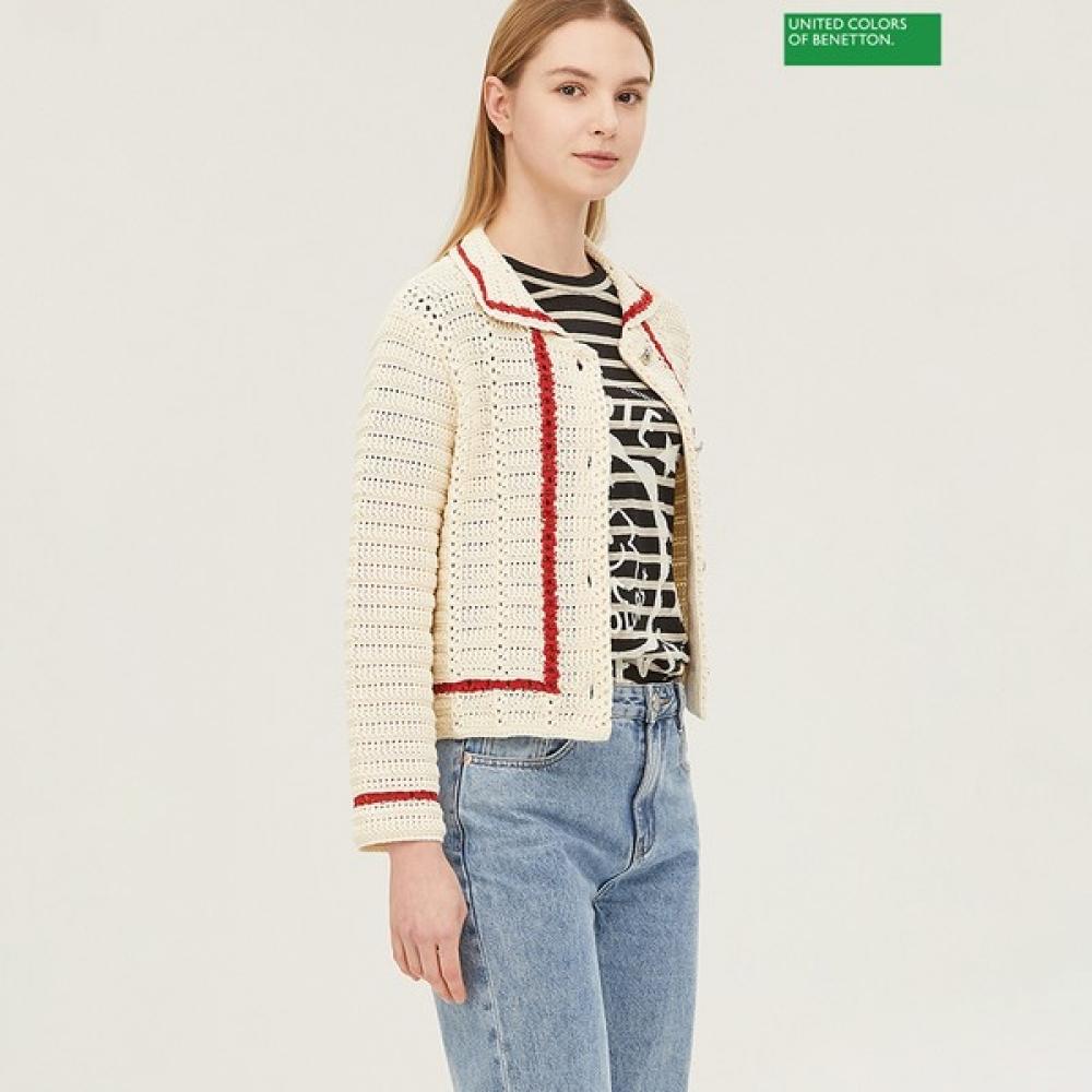 

[Benetton] Benetton Squash Intarsia Button Knit Cardigan Bakc10411 DB_DB/OS