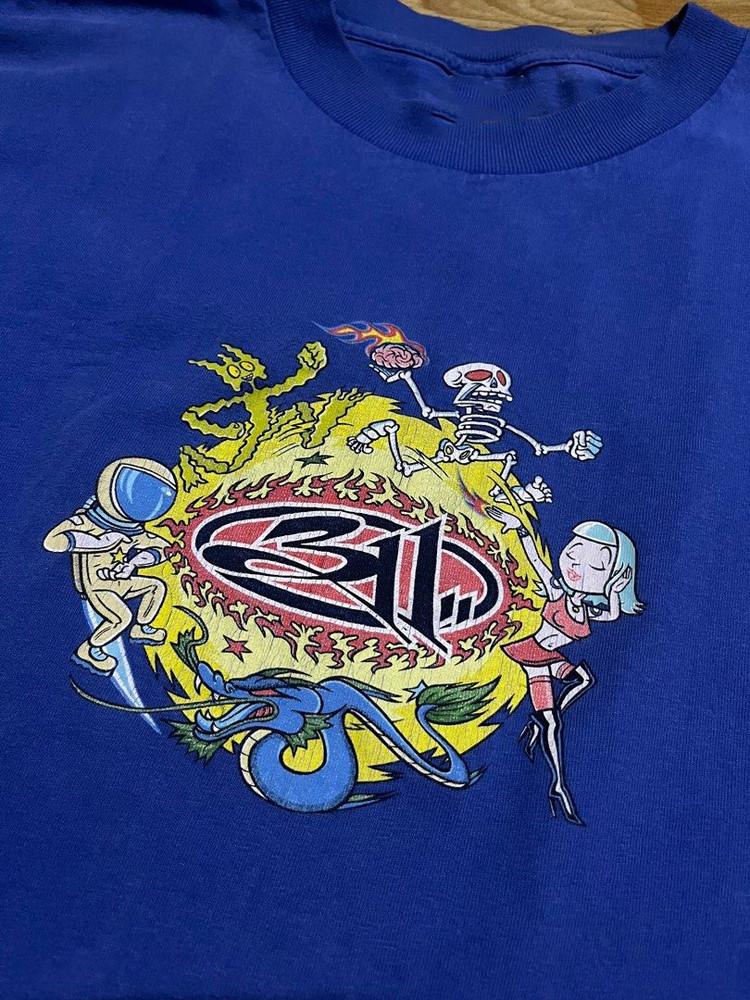 New Popular 311 Band Blue T-Shirt Cotton Full Size Unisex Unisex T-Shirt XL