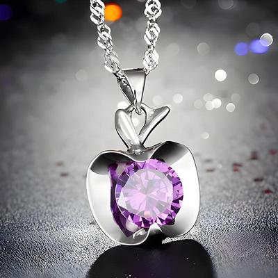 Little Apple Pendant Necklace - Korean Fashion Christmas Gift Jewelry