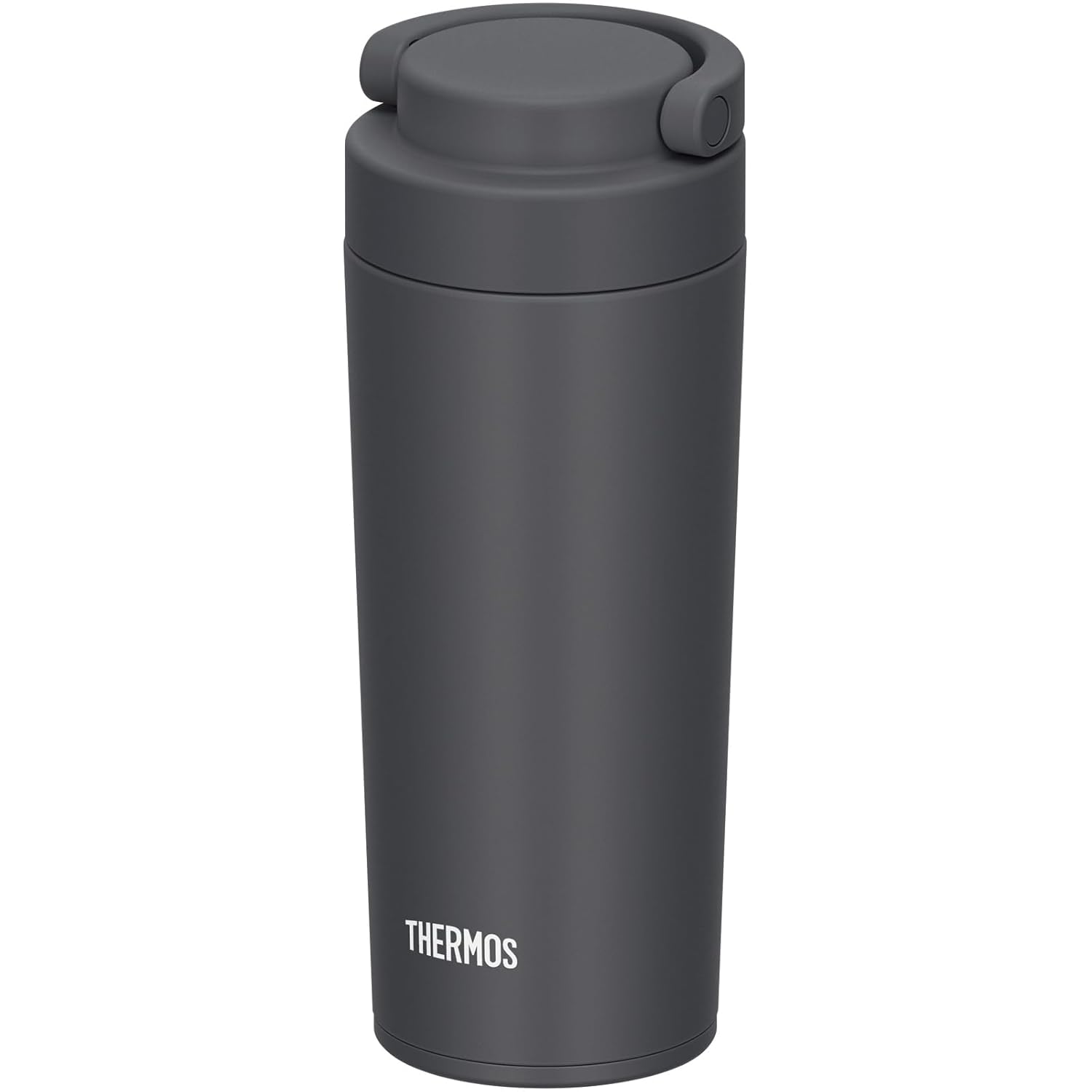 Thermos Bottle Vacuum Insulated Carry Tumbler Handle 420ml Smoke Black JOV-421 SMB