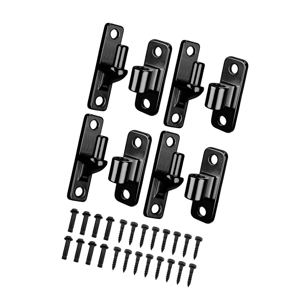 4 Pack Portable Sturdy Wall Mounted Gate Hinges Stainless Steel Materials Accessory for Wood Fence and Outdoor Gate