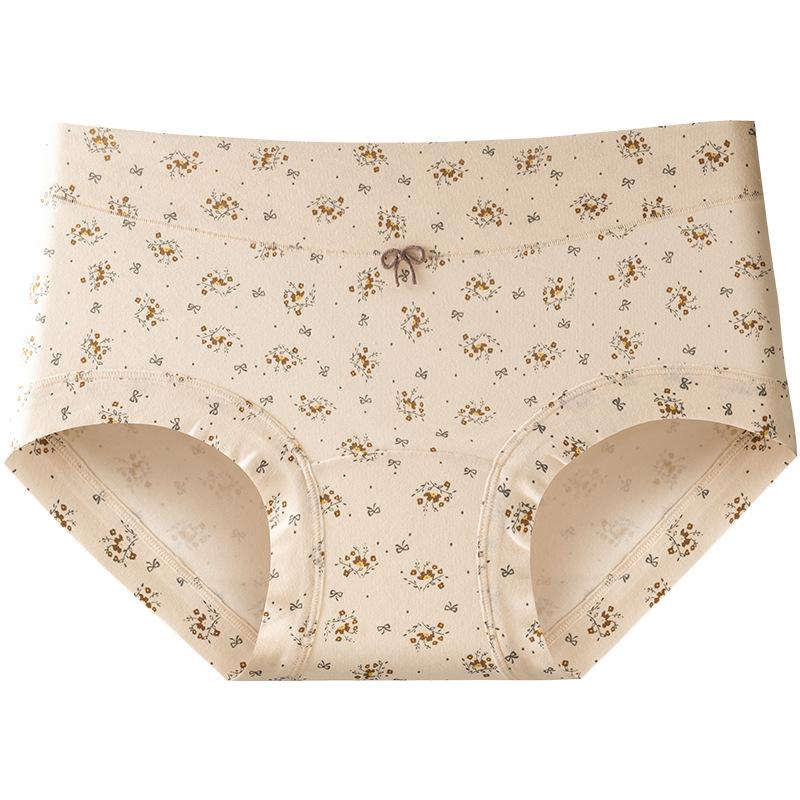Girl In The Spring and Autumn Period and The New Cotton Cotton Antibacterial File Waist Boxer Briefs