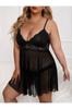 Women's Fashion Big Size Nightgown Large Size Lace Nightgown Set