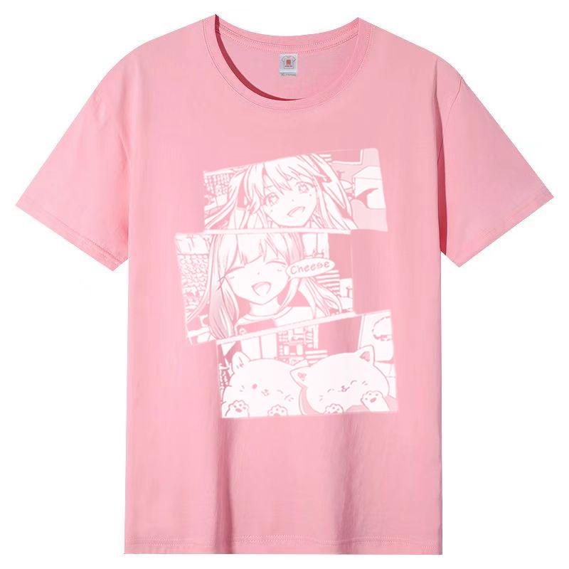 Printed Fashion Ladies Short Sleeve T-Shirt Summer