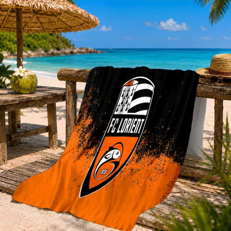 Lorient Crest Design Beach Towel Microfiber Beach Towel, Lightweight and Quick-Dry, for Summer Travel, Swimming Pool Fan Birthday Gift