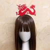Teens Cartoon Headband Stereo Dragon Shape Hair Hoop Adult Plush Headpiece Hairband New Year Cosplay Costume Props