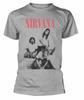 Maglietta Uomo Grigia 100% Cotone Foto Bagno Ufficiale Nirvana Magliette Uomo Top Maglietta Nirvana