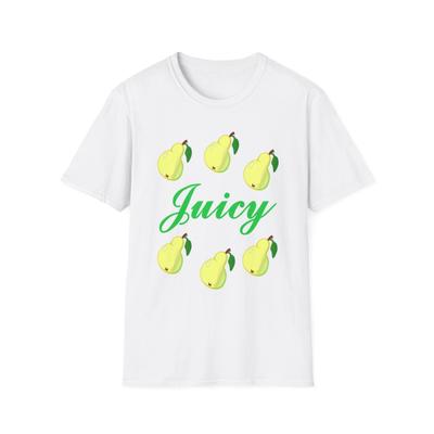 Saftige Grüne Birne Zitat Frucht Weißes T-Shirt Sommer Geschenk T-Shirt