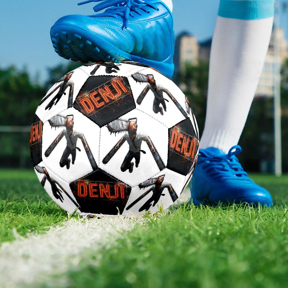 1pc Chainsaw Man Soccer Ball Size 5 Indoor Soccer Ball Fashion Colorful Backyard Game - Great For Sports Fans Gift HE3