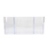 Clear Plastic Organizer Compartmental Transparent Punch Free Desktop Wall Mounted Storage Box for Office Home Bathroom Transparent White