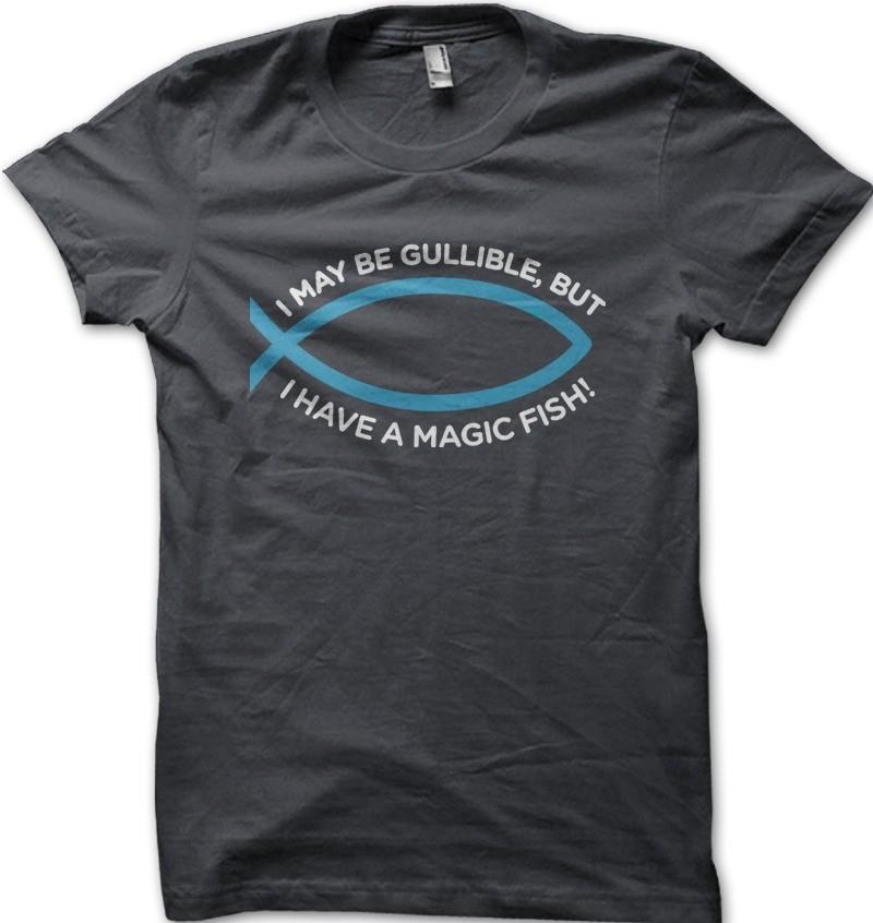 

MAGIC FISH I am gullible funny printed t-shirt OZ9145 5XL різнокольоровий