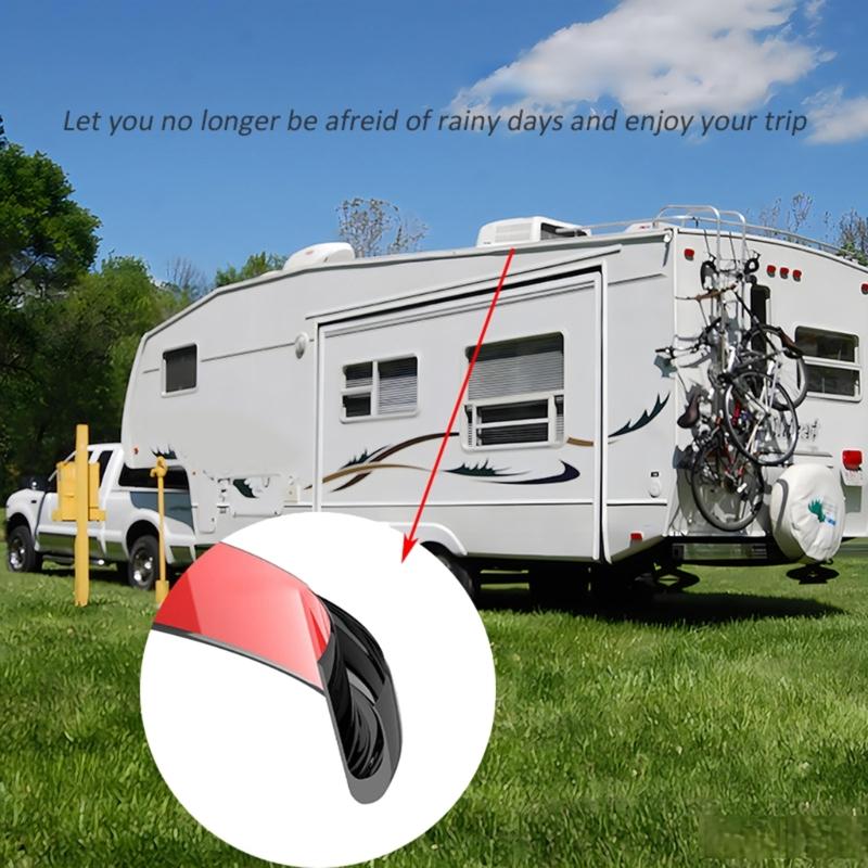 Accessorio Drenaggio Acqua Piovana Tetto Facile da Montare Silicone/TPE Grondaia Camper Protezioni Pioggia per Viaggi Resistenti alle Intemperie Com