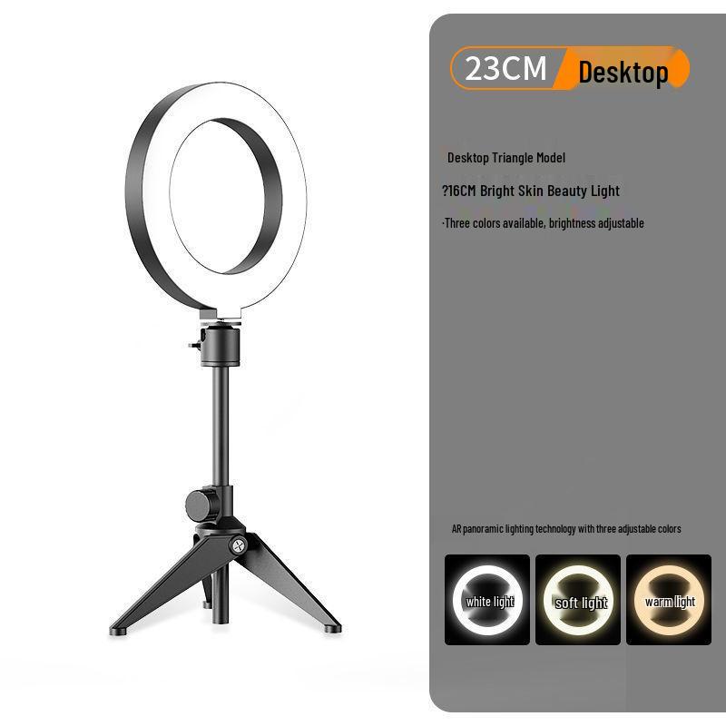 Adjustable Phone Stand with Fill Light for Live Streaming and Video Recording