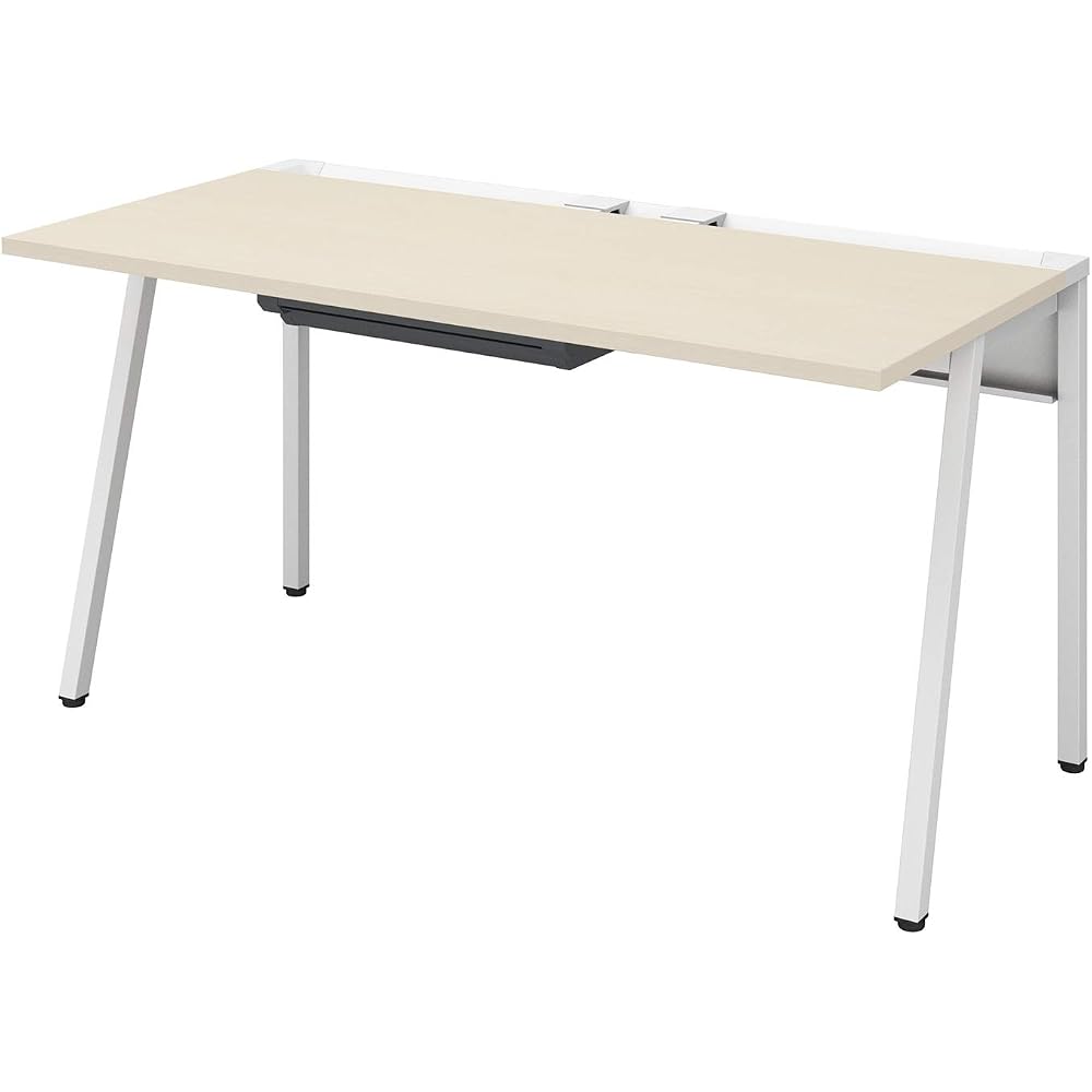 Office Desk Kokujoline Flat Desk Work Desk White X Natural Width 140 X Depth 70 Cm [3 Packs] DLE-...