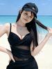 Costume da Bagno Intero da Donna Bikini Sexy a Vita Alta Copri-Pancia Modellante Push-up Costumi da Bagno per Vacanze Termali Trasparenti e Affascinanti