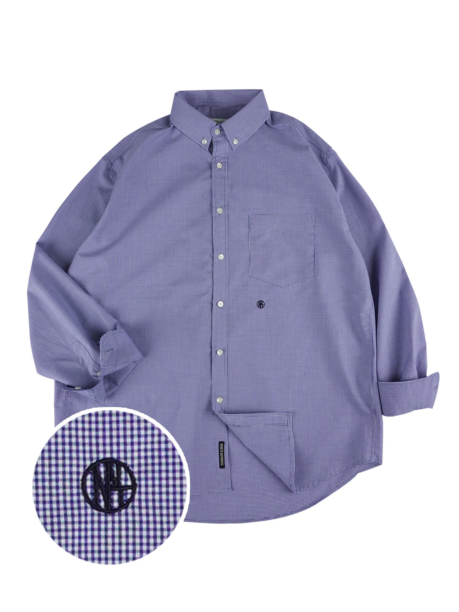 Nenets Authentic City Check Overfit Shirts Navy Navy/Basic(M)/Free