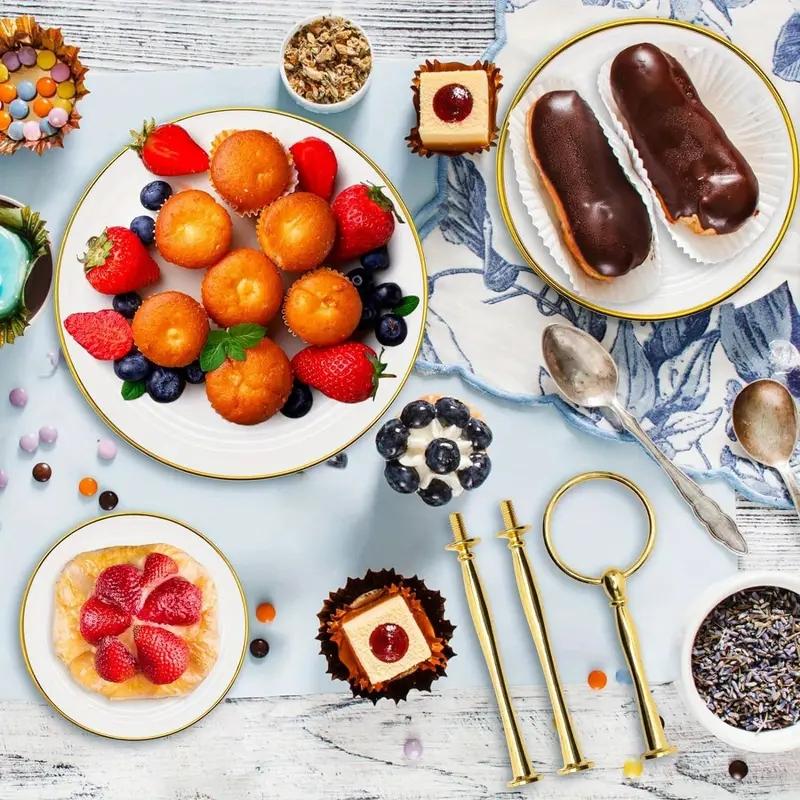 1PCS 3 Layer Cake Stand Fruit Plate Tray Display Birthday Party Dessert Wedding Three Layer Cake Count Heart Rack Dessert Plate