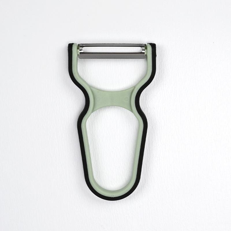 Stainless Steel Peeler - Swivel Blade Vegetable & Fruit Peeler for Kitchen, Ergonomic Non-Slip Handle (Potato, Apple, Carrot)