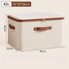 1PC Foldable Organizer Storage Box With Lid Large Capacity Dustproof Clothes Organizer Home Closet Multi-functional Organizer