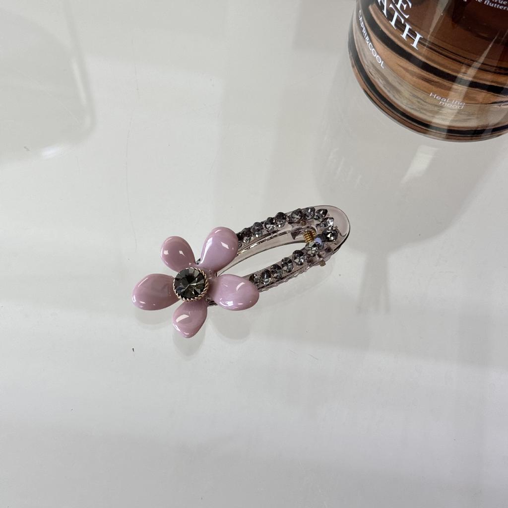 Koreańskie akcesoria do włosów dla kobiet dziewczynka klips wsuwka kwiaty cyrkonie krab spinka do włosów nakrycie głowy vintage modne wiodąca moda słodkie