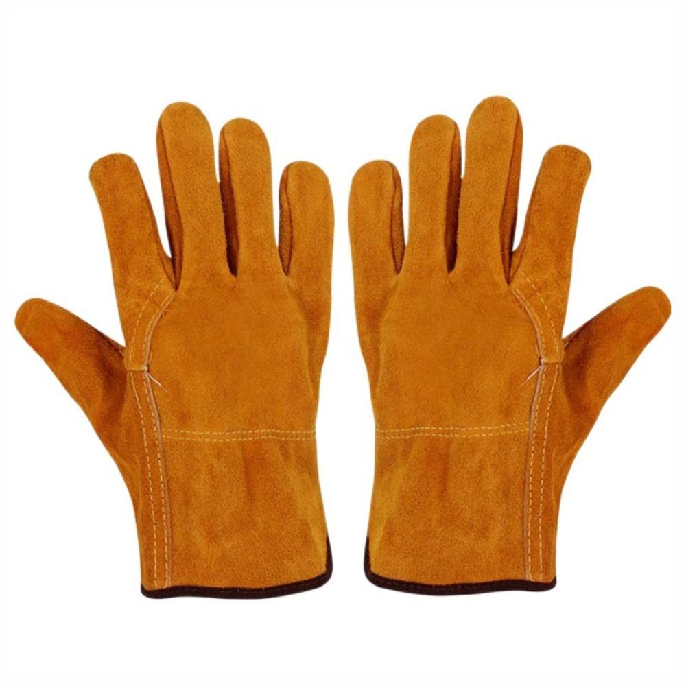 Cowhide Labor Gloves Soft Safety Gloves New Mechanic Glove Hunting
