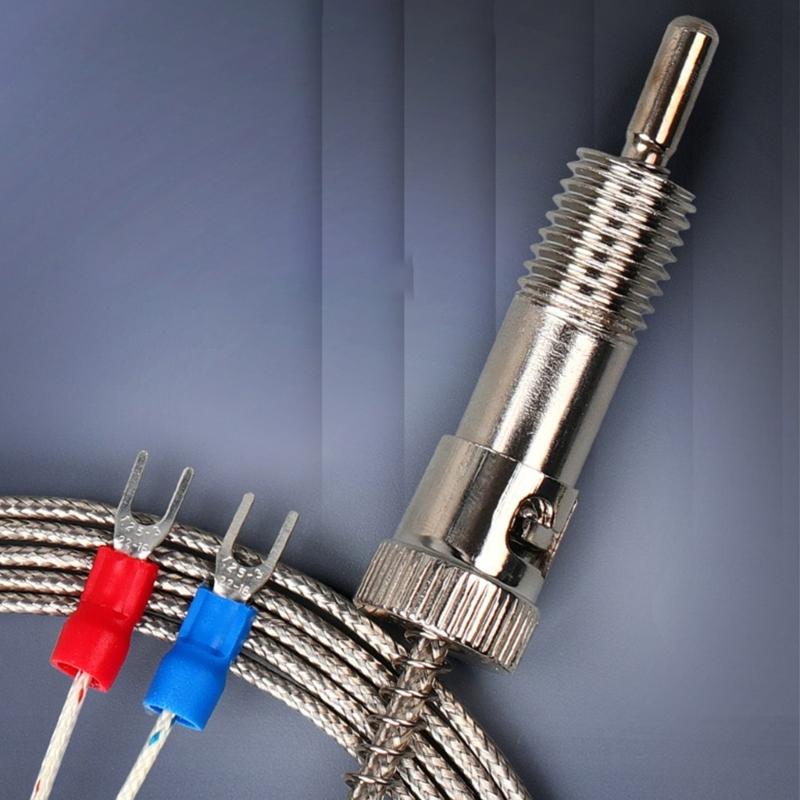 K Type Thermocouple with Clip Probe Boiler Temperature Control Sensor Industrial Equipment Maintenance Accessories