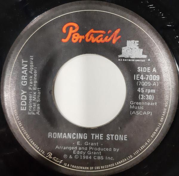 

7-дюймовая пластинка EDDY GRANT Romancing The Stone IE47009 Портрет 1984 Канада Танцевальная Электроника Б/у