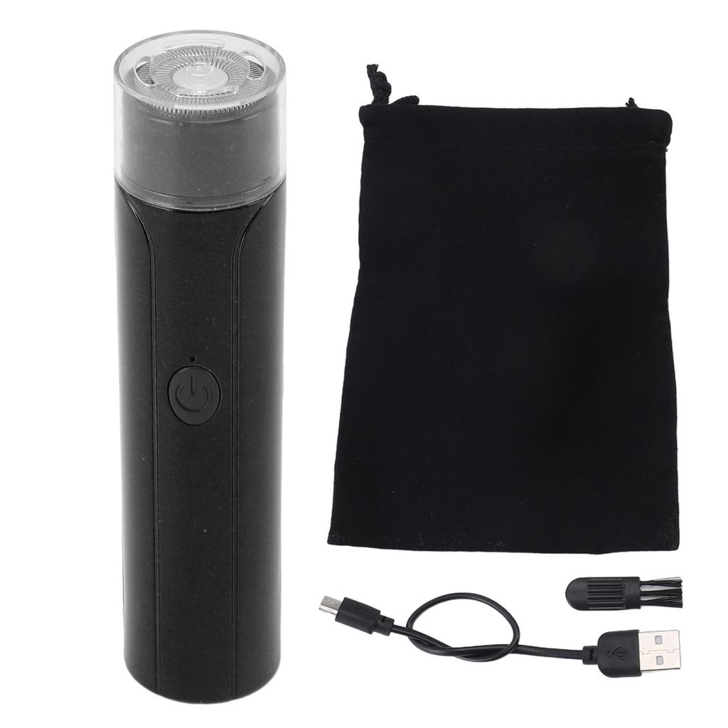 Electric Shaver High Efficiency Portable Rechargeable Electric Beard Trimmer and Shaver Black