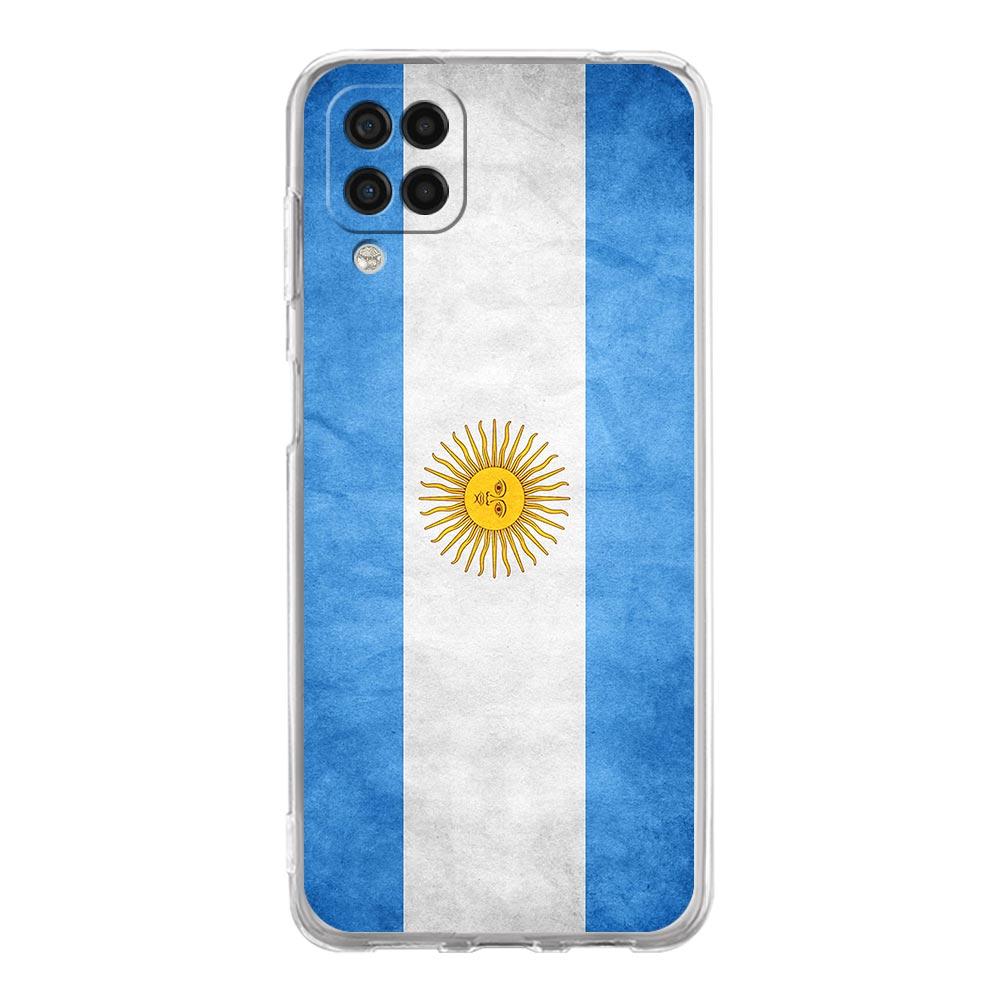 Argentina Vlajka Fotbal 10 Pouzdro na telefon Pro Samsung Galaxy A51 A71 A21S A12 A11 A31 A41 A03S A13 A33 A73 A53 A52 A32 5G Průhledný kryt