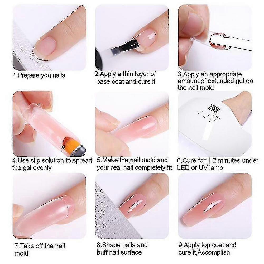 Gel Acrilico Poli Estensione Unghie Kit Unghie Gel Per Costruire Smalto Per Unghie Gel Costruttore Unghie Kit Set Manicure Strumento Per Estensione Unghie