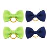 Puppy Dog Hair Bows with Rubber Bands Handmade Small Bowknot Dog Hair Accessories Pet Grooming Supplies