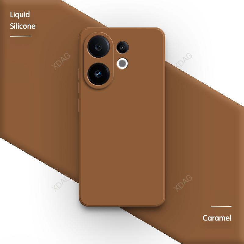Lens Protection Original Phone Case for VIVO S30 Pro Mini 5G Soft Square Liquid Silicone Internal Flocking Dual Layer Back Cover