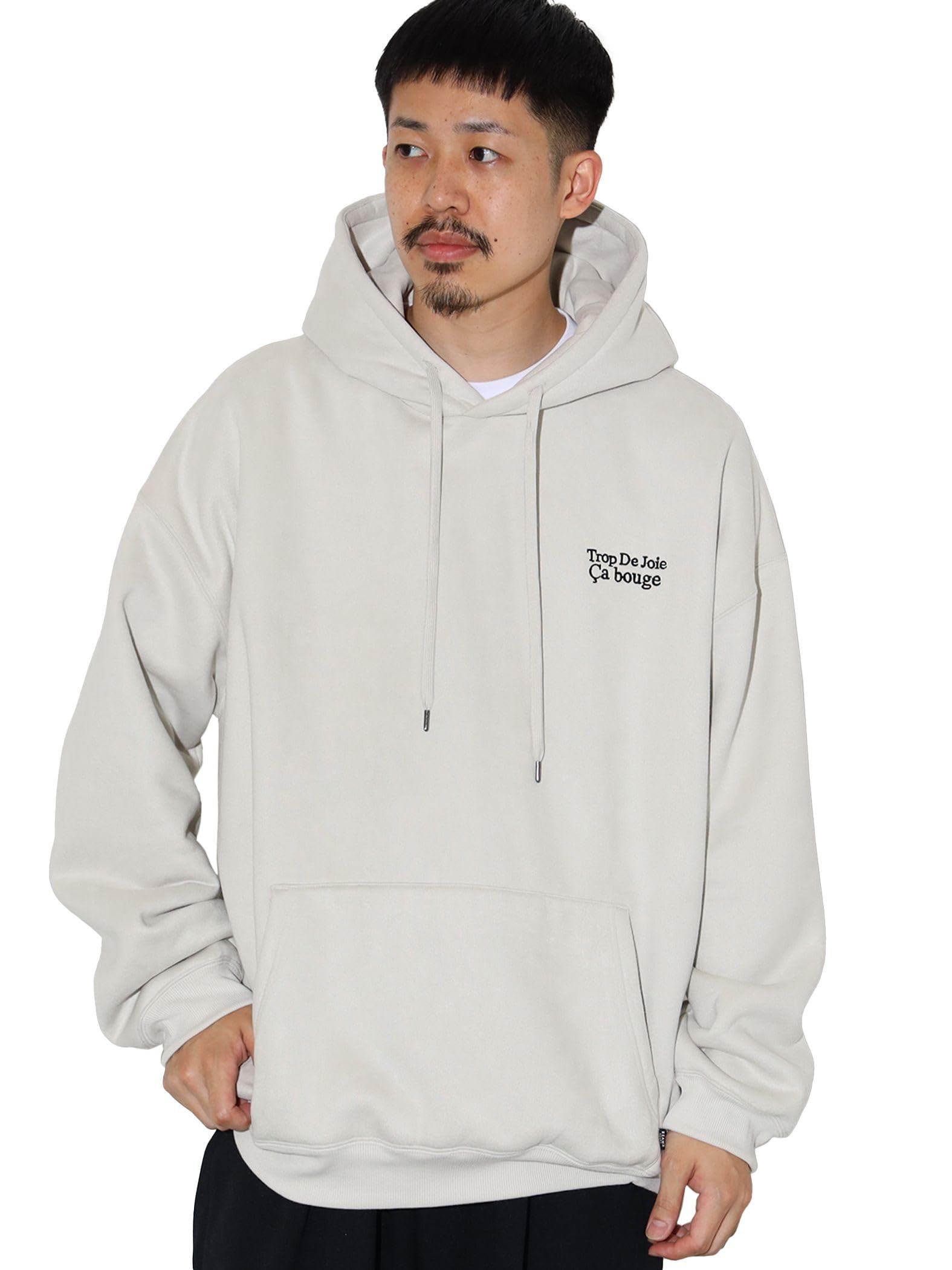 

Beams Heart Men s Faux Suede Boa Hoodie, IVORY, Size M