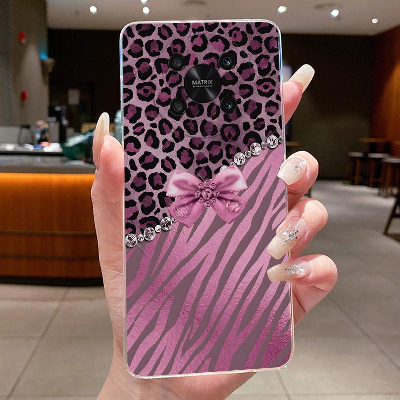 For Honor X9 Case HonorX9 4G 5G Elegant Luxury Butterfly Flower Printing Soft Silicone Clear TPU Protective Cover Phone Cases