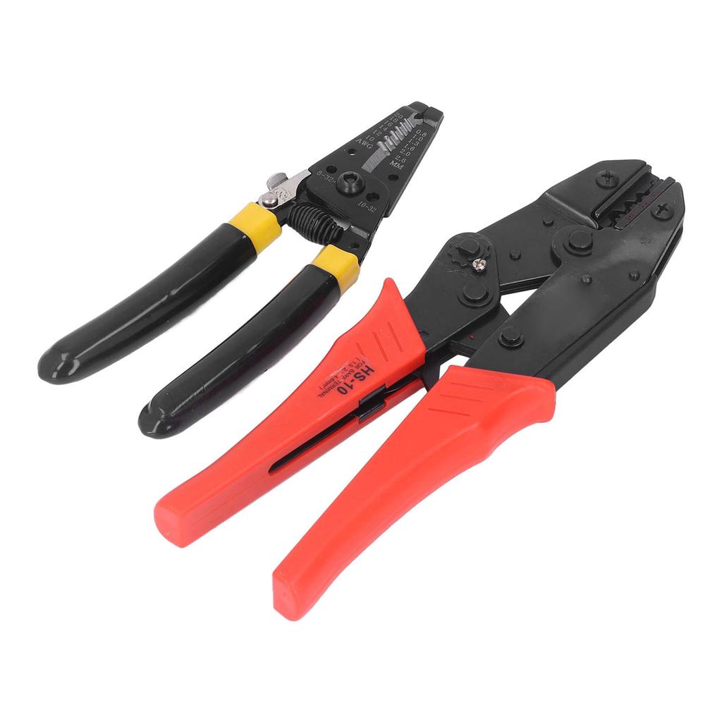 Ratchet Wire Crimping Tool Kit Stainless Steel Wire Stripper with Automatic Release Device and