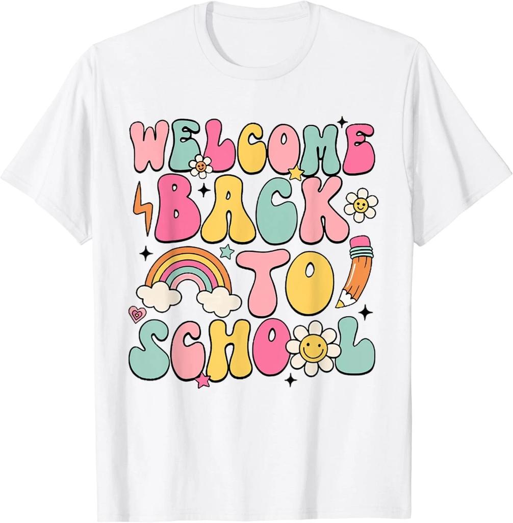 Retro Welcome Back to School Teacher Appreciation Boys Girls Gift Unisex T-Shirt