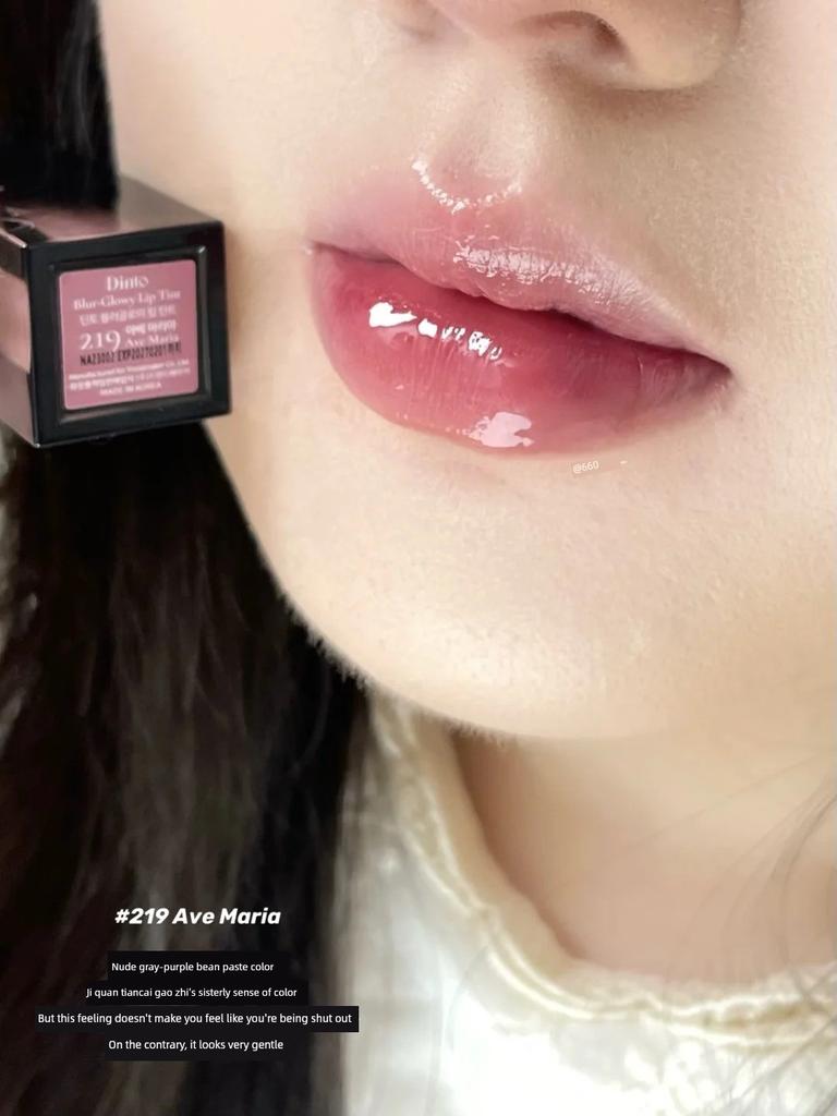 Wen Jiaying's Same Style Dinto Water-Glossy Mirror Lip Glaze Moisturizing and Hydrating 205/206/207/211 Niche Affordable Price