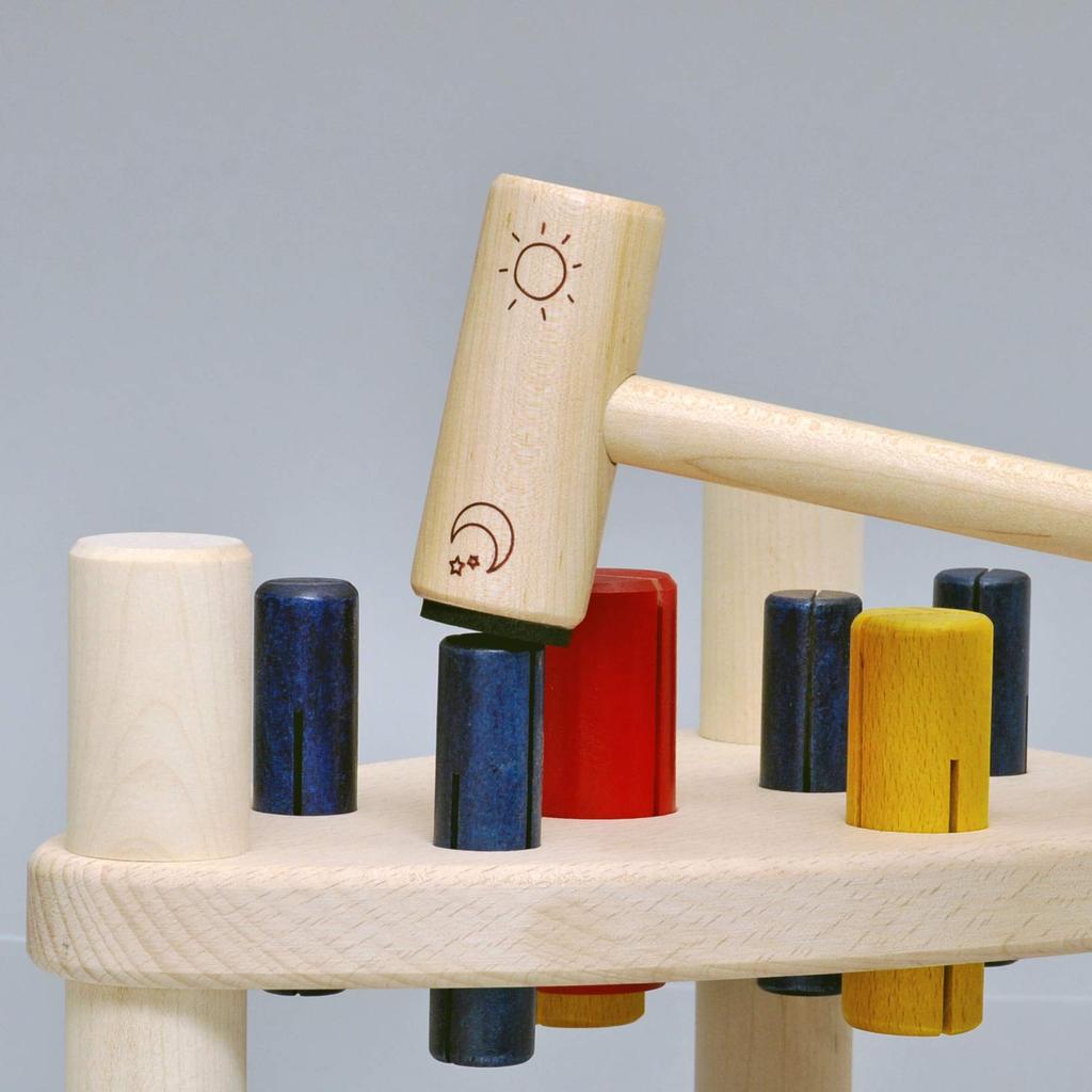 Forest Hammer Toy, Made In Japan, Building Blocks, Wooden Educational Toy, Made In Japan, Christmas Gift, Birthday Gift, Cute for Girls and Boys