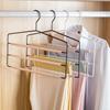 Wrought Iron Wooden Trousers Hanger Pant Hangers Multi Tie Multilayer Jeans Light Luxury