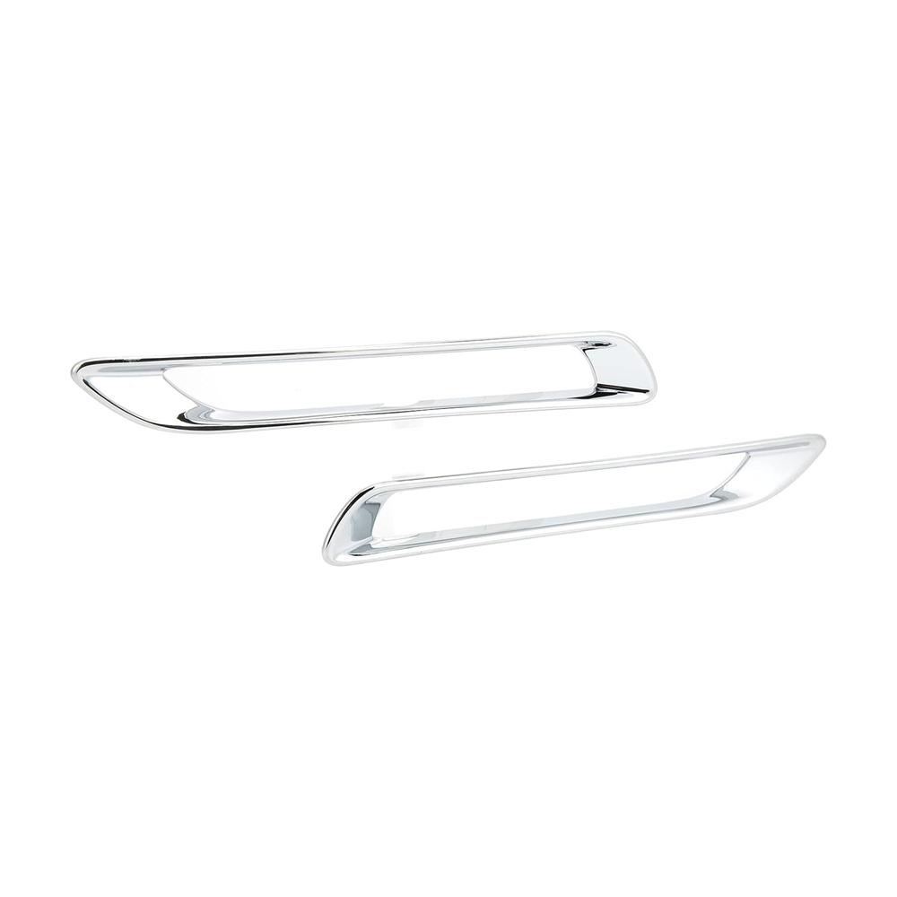 2Pcs Rear Foglights Lamp Cover Frame Plastic Trim For Toyota New RAV4 2019-2023