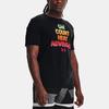 Under Armour Letter Print Crew Neck Short Sleeve T-Shirt Men Tops Black 1370234-001