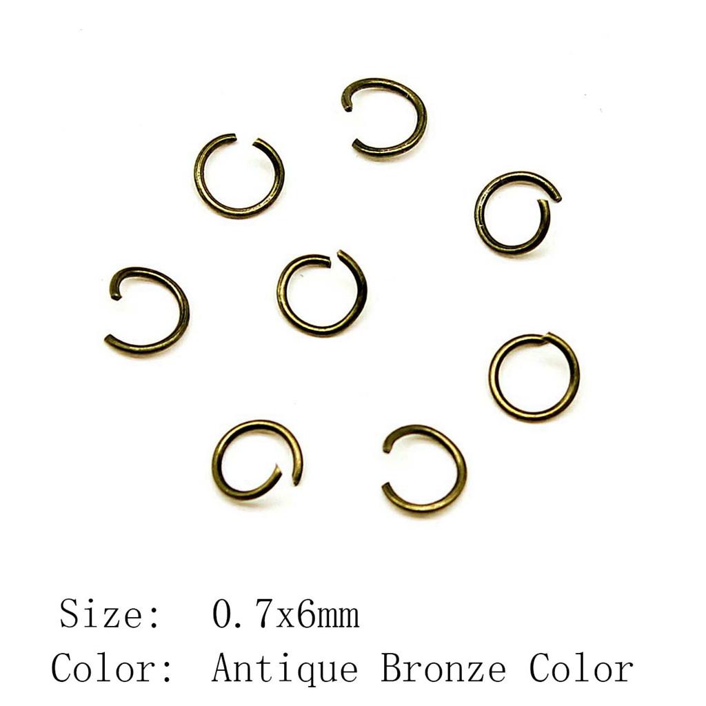 Wedding Anniversary Jewelry Materials Open Jump Rings 5 Colors 6 Sizes Accessories Parts Souvenir Accessories Parts